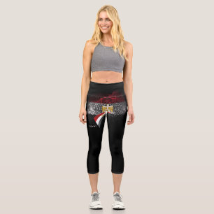 Egypt flag capri leggings
