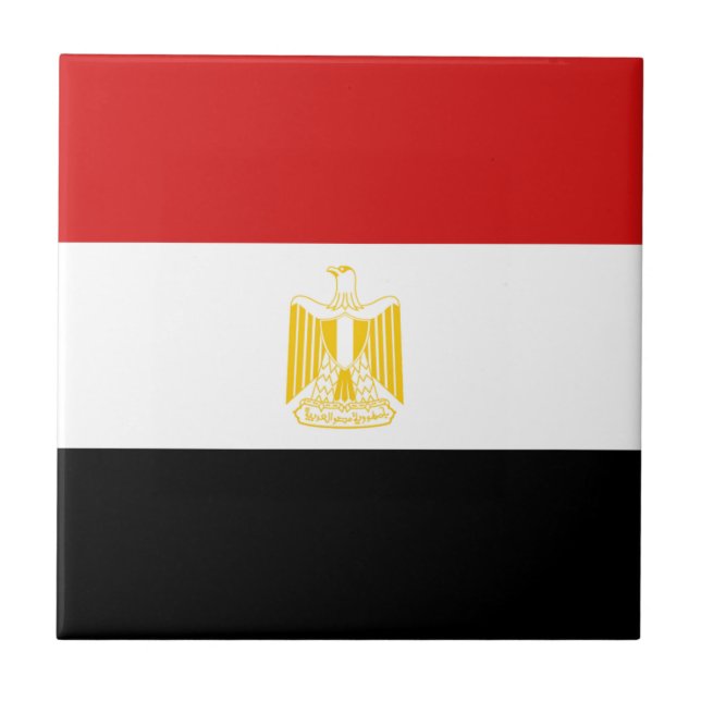 Egypt Flag Ceramic Tile (Front)