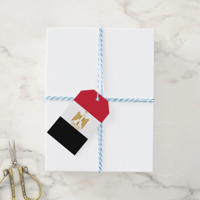 Egypt flag gift tags (With Twine)