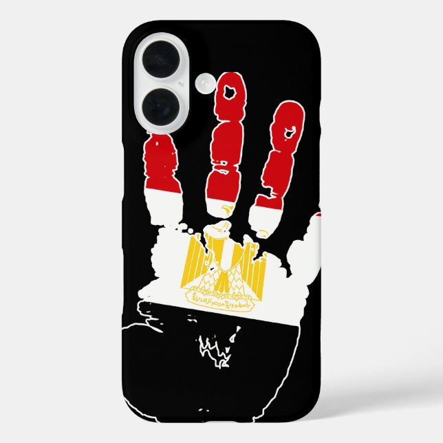 Egypt Flag Handprint Case-Mate iPhone Case (Back)