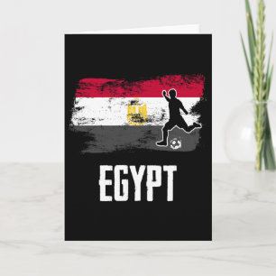 Egypt Flag Jersey Egyptian Soccer Team Egyptian _1 Card
