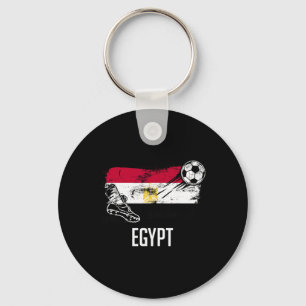 Egypt Flag Jersey Egyptian Soccer Team Egyptian _2 Key Ring