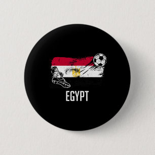 Egypt Flag Jersey Egyptian Soccer Team Egyptian 6 Cm Round Badge