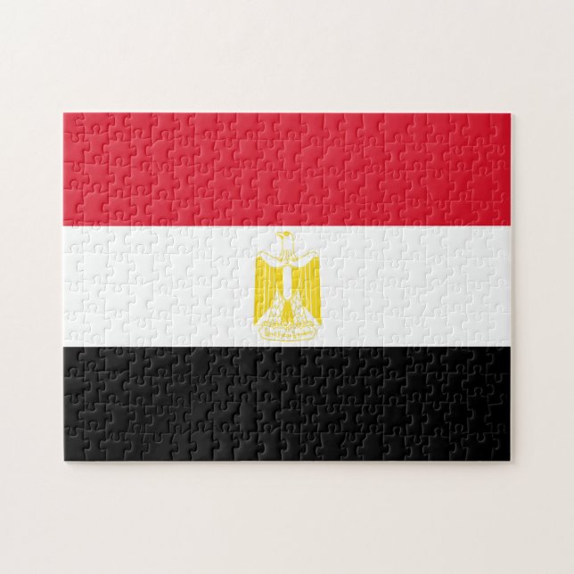Egypt Flag Jigsaw Puzzle (Horizontal)
