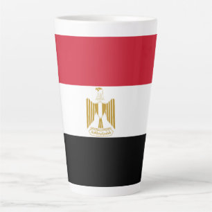 Egypt flag latte mug
