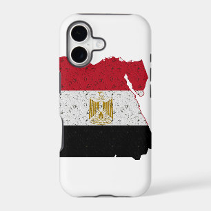 Egypt Flag Map Crackle
