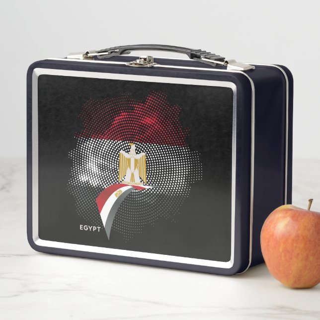 Egypt flag metal lunch box (In Situ)