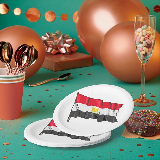 Egypt Flag Paper Plate (Creator Uploaded)