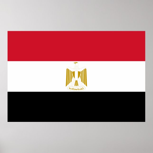 Egypt flag Print Value Poster Paper Matte (Front)