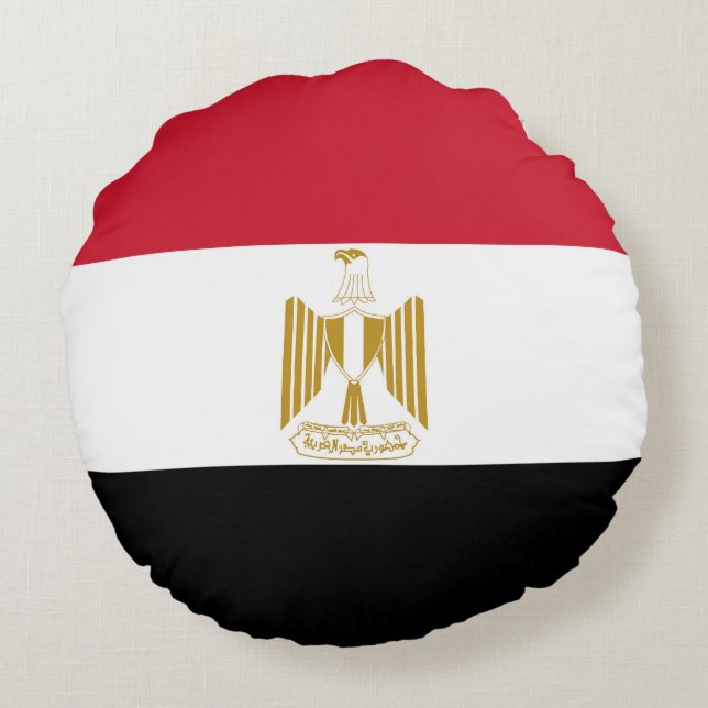 Egypt flag round cushion (Back)