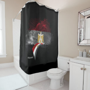 Egypt flag shower curtain