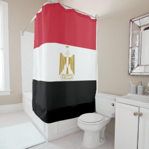 Egypt flag shower curtain