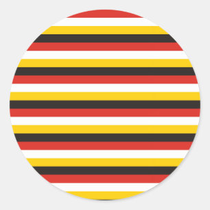 Egypt flag stripes classic round sticker