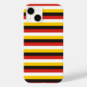 Egypt flag stripes country pattern symbol black re Case-Mate iPhone 14 case
