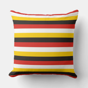 Egypt flag stripes country pattern symbol black re cushion