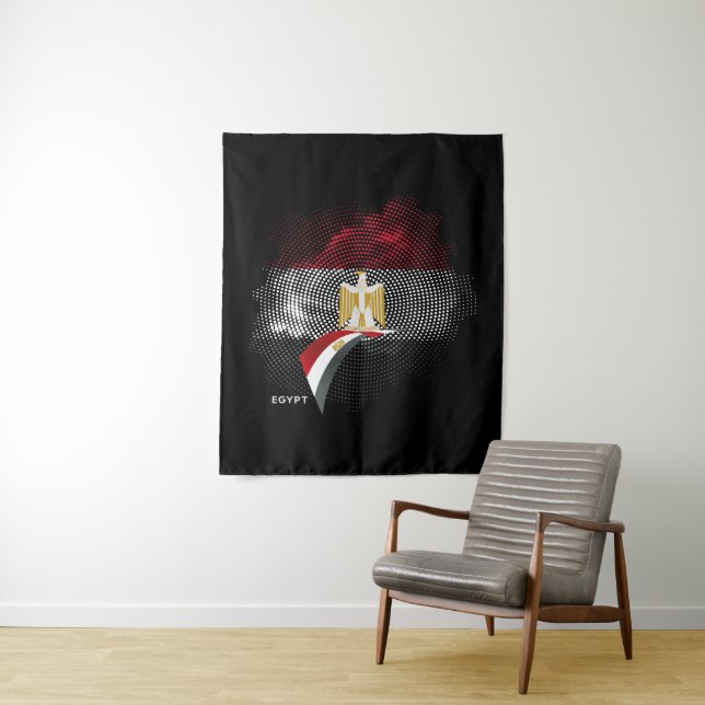Egypt flag tapestry (In Situ)