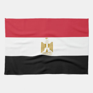 Egypt flag tea towel