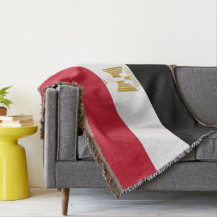 Egypt flag throw blanket