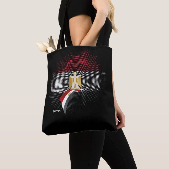 Egypt flag tote bag (Close Up)