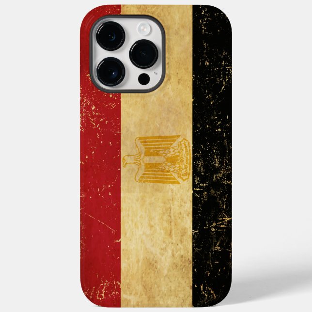 Egypt Flag Vintage Grunge Case-Mate iPhone Case (Back)