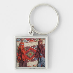 Egypt, Giza. Camel blanket at the Pyramids of Key Ring
