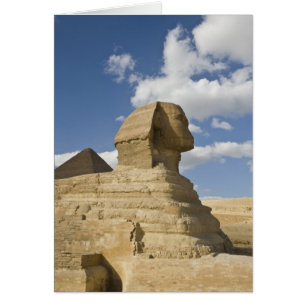 Egypt, Giza. The great Sphynx rises above the