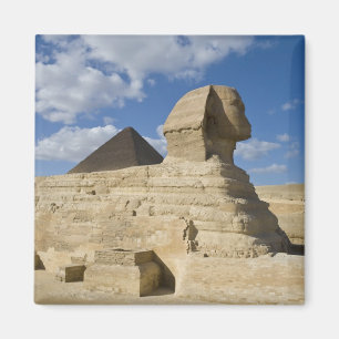 Egypt, Giza. The great Sphynx rises above the 2 Magnet