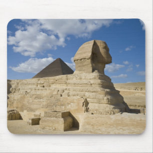 Egypt, Giza. The great Sphynx rises above the 2 Mouse Pad