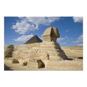 Egypt, Giza. The great Sphynx rises above the 2 Photo Print