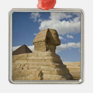 Egypt, Giza. The great Sphynx rises above the Metal Ornament