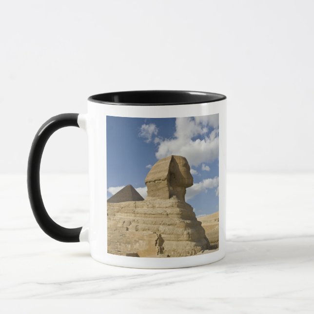 Egypt, Giza. The great Sphynx rises above the Mug (Left)