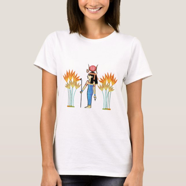 Egypt Hathor goddess of love Egyptian art T-Shirt (Front)