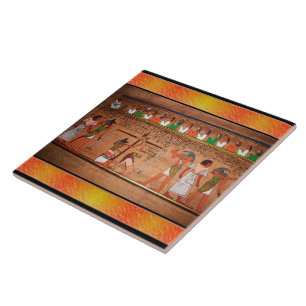 Egypt-Hieroglyphs Ceramic Tile