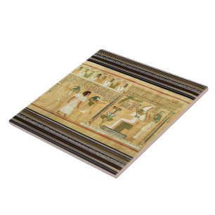 Egypt-Hieroglyphs Ceramic Tile