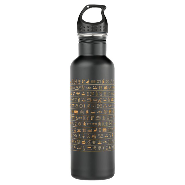 Egypt Hieroglyphs Egyptian  710 Ml Water Bottle (Front)