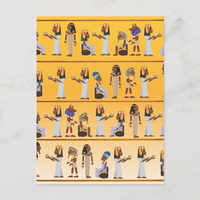 Egypt Hieroglyphs Postcard (Front)