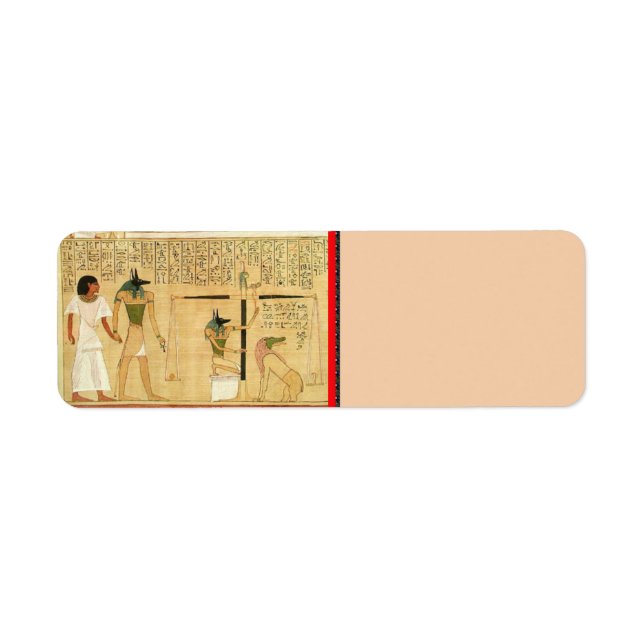 Egypt-Hieroglyphs Return Address Label (Front)