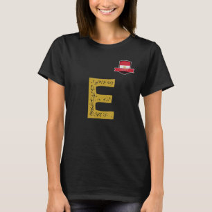 Egypt Human-Flag Group Letter E Egypt T-Shirt