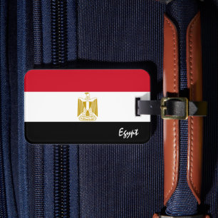 Egypt Luggage Tags, patriotic Egyptian Flag Tag