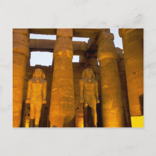 Egypt, Luxor.  Karnack Temple. Postcard