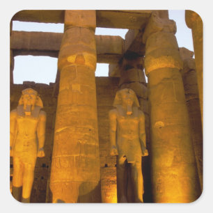 Egypt, Luxor. Karnack Temple. Square Sticker