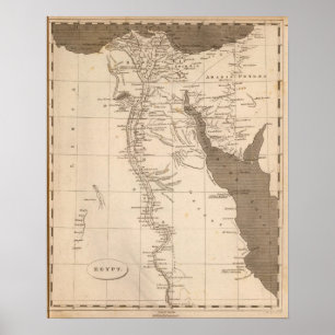 Egypt Map by Arrowsmith Poster