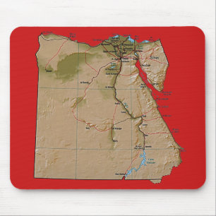 Egypt Map Mousepad