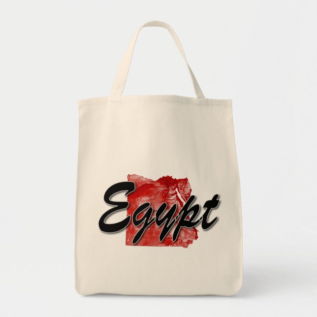 Egypt map tote bag (Front)