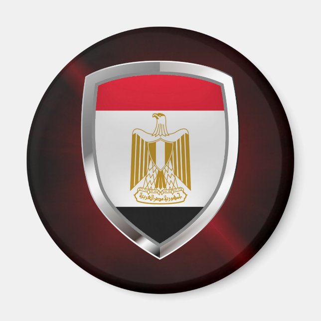 Egypt Metallic Emblem Magnet (Front)