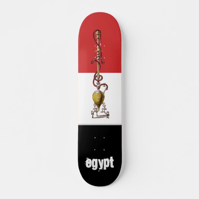 Egypt national flag hookah skateboard (Front)