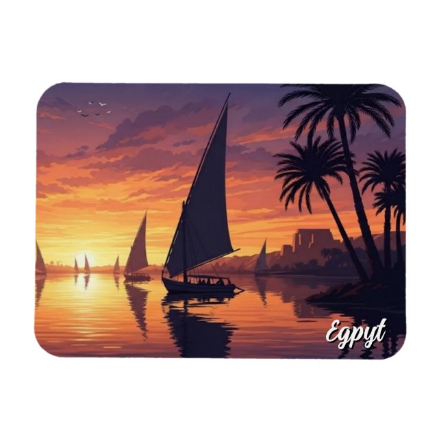 Egypt Nile Felucca Magnet (Horizontal)