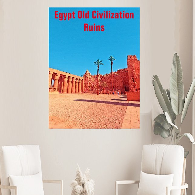 Egypt Old Civilisation Ruins Landscape Desert Wall Poster (Egypt Old Civilization Ruins Landscape Desert Wall Poster)