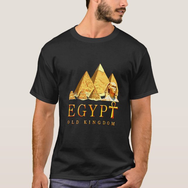 Egypt Old Kingdom Pyramids Pharaoh Ancient Egyptia T-Shirt (Front)