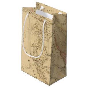Egypt, Palestine and Arabia Map Small Gift Bag